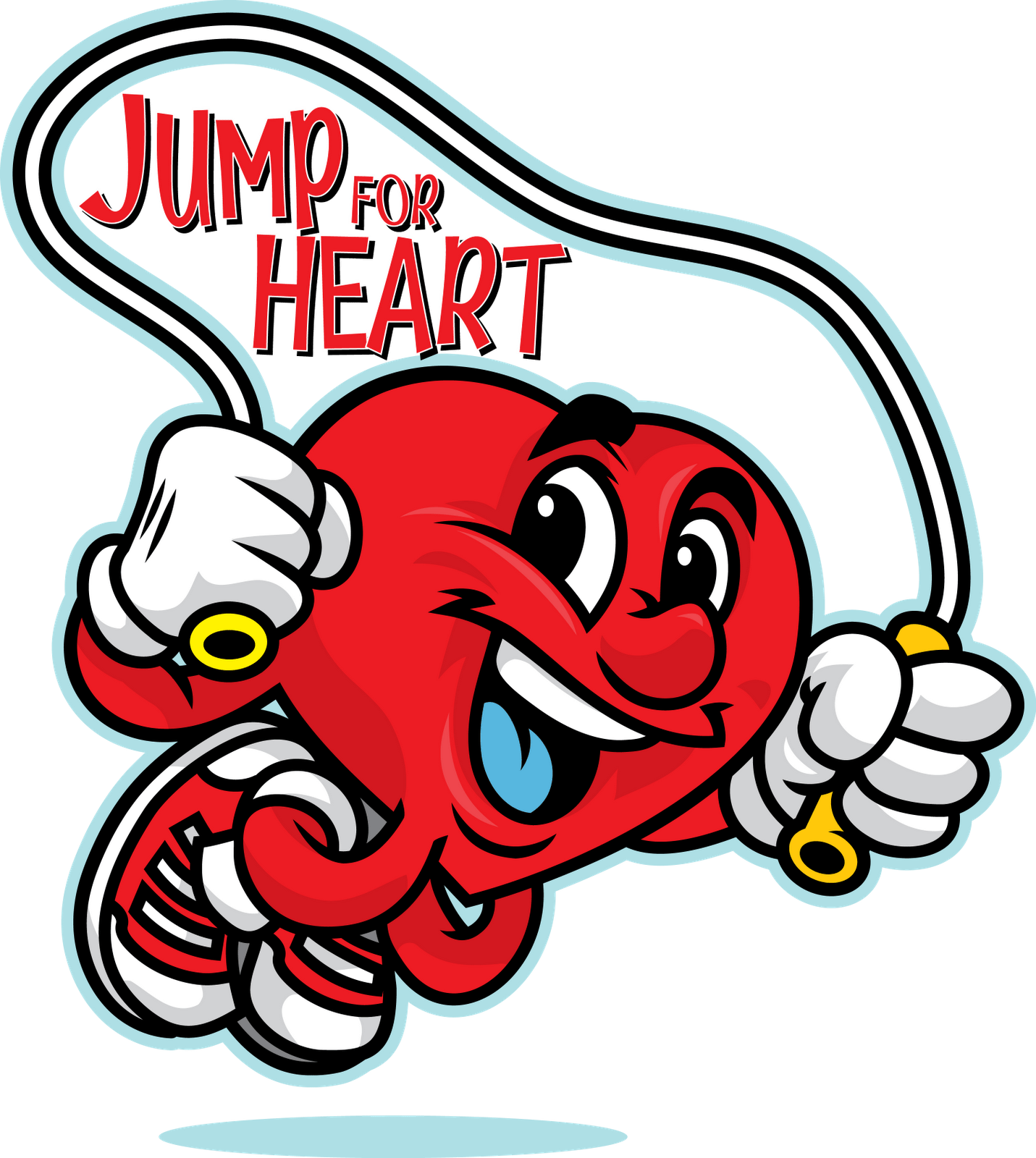 Jump clipart skiping. Rope for heart kindergarten