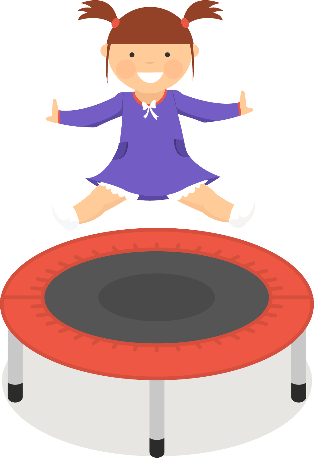 Trampoline aerogym clip art. Jumping clipart jumping girl