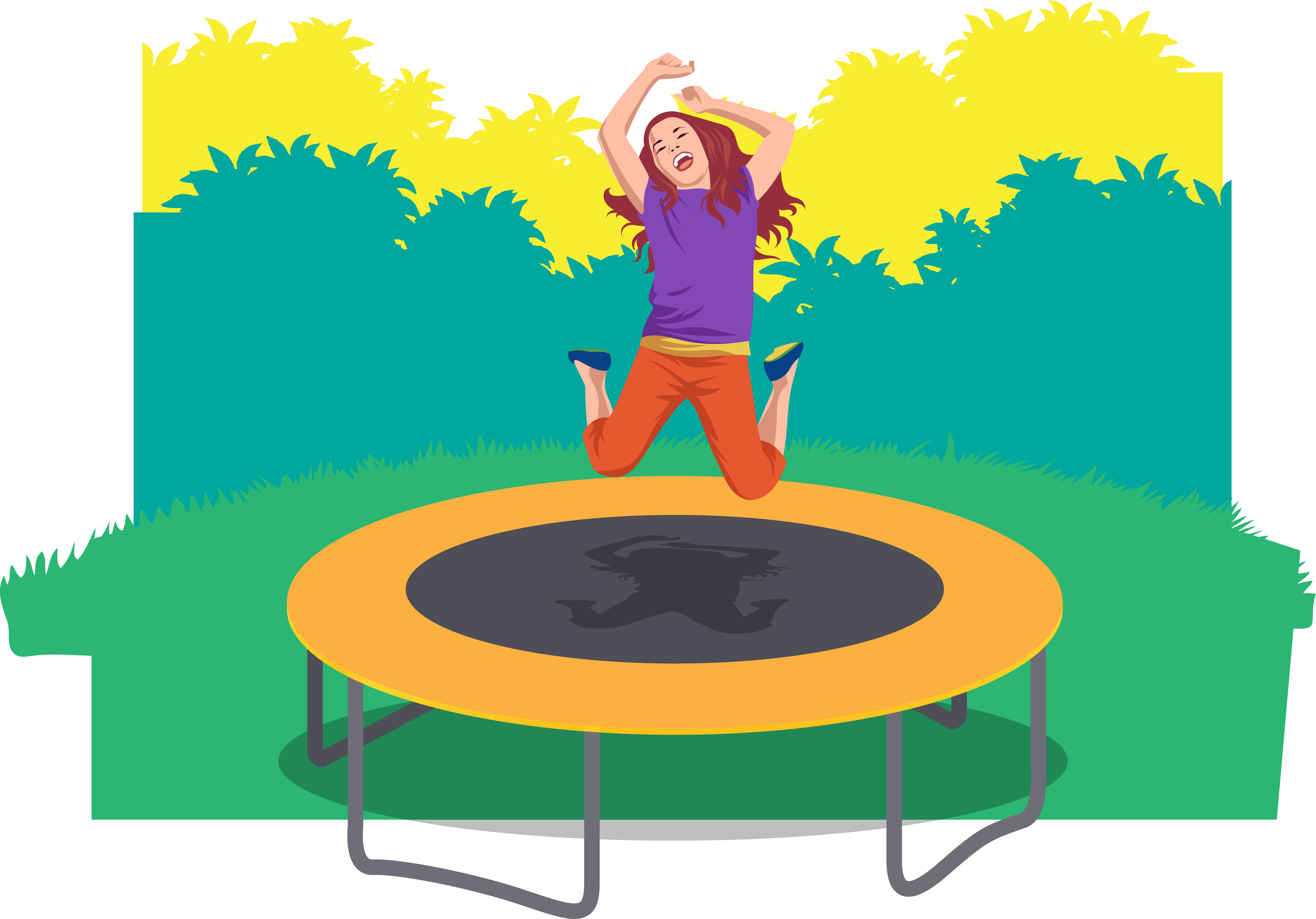 Trampolining people who jump. Jumping clipart gymnastics trampoline