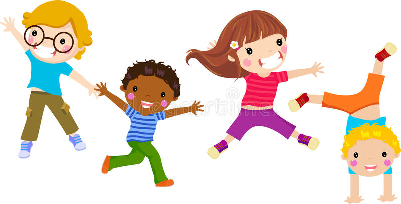 jumping clipart chilren