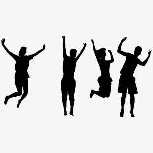 jumping clipart happy man