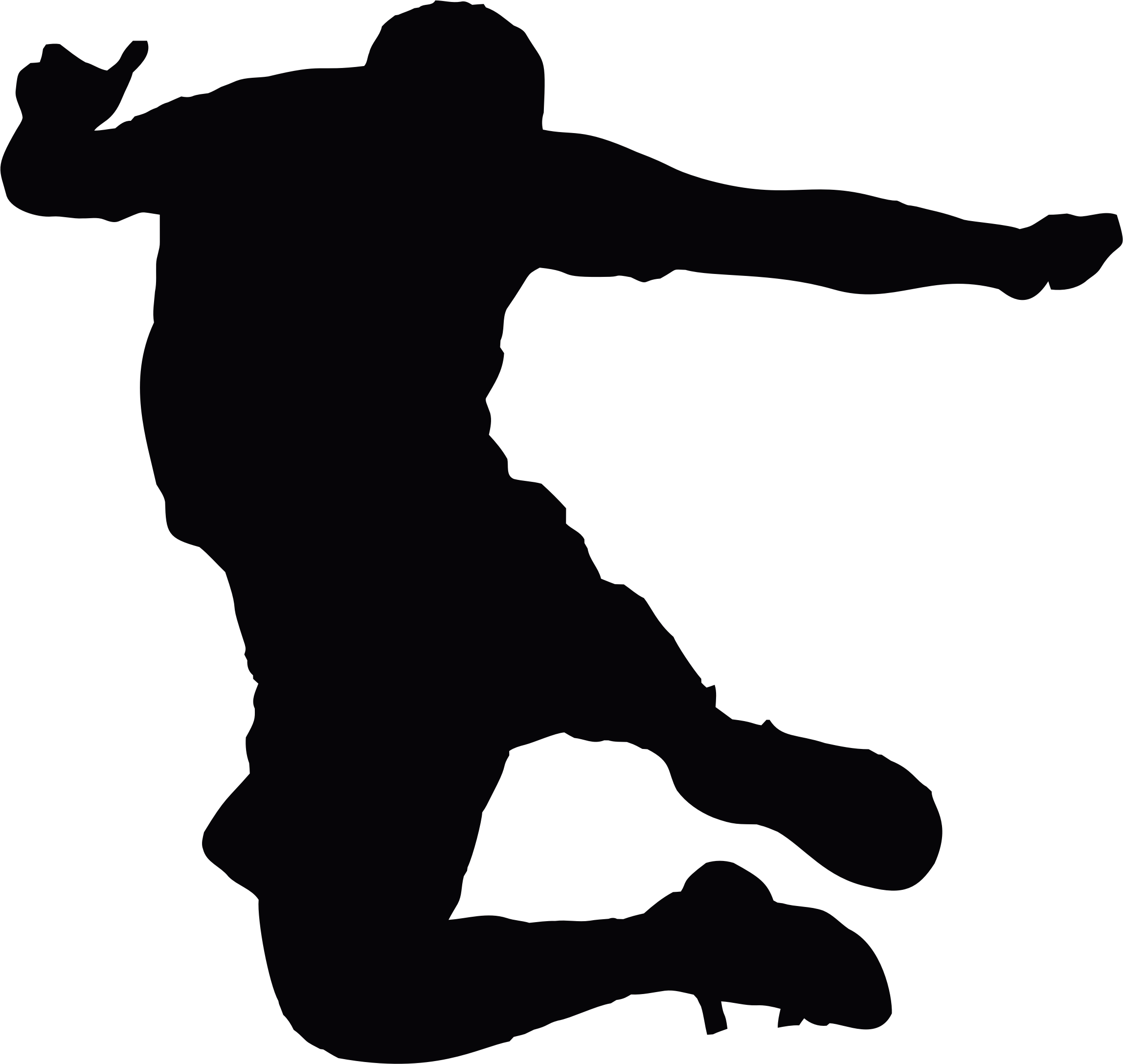 Man big image png. Jumping clipart silhouette
