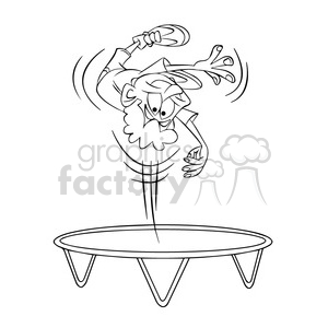 jumping clipart trampoline