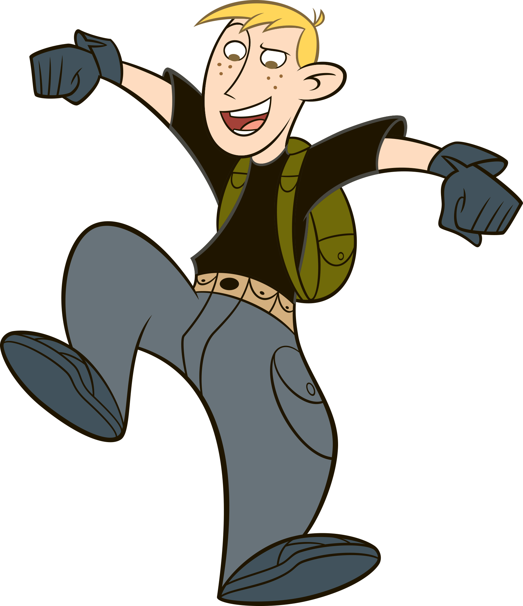 Jumping clipart transparent. Ron stoppable png stickpng