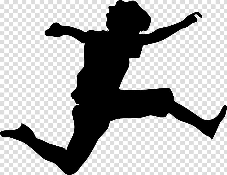 Jumping clipart transparent. Silhouette jump background png