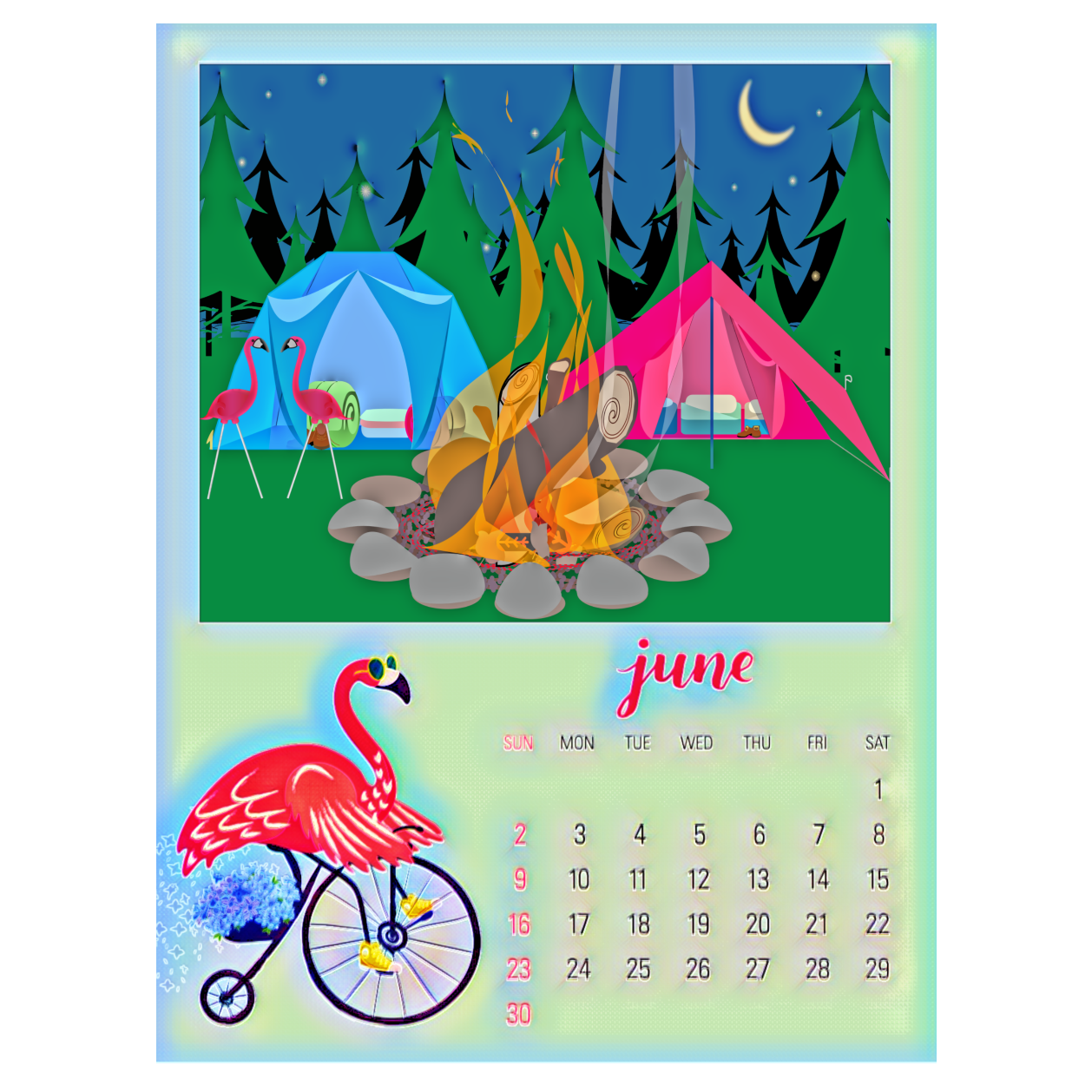 . June Camping Calendar