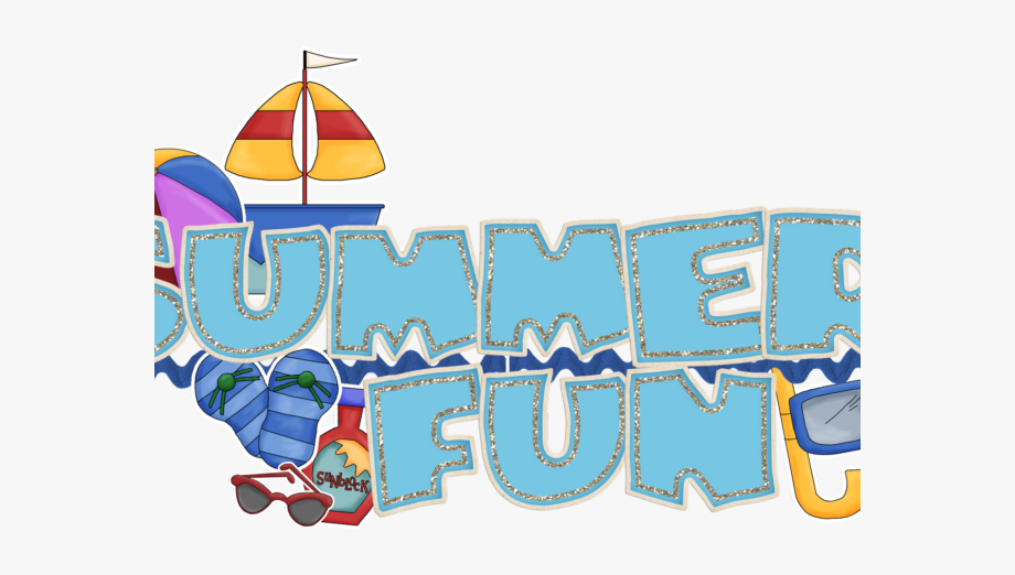 Summer vacation fun transparent. June clipart break