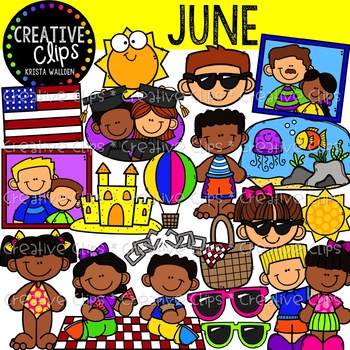 June clipart june theme. Creative clips 