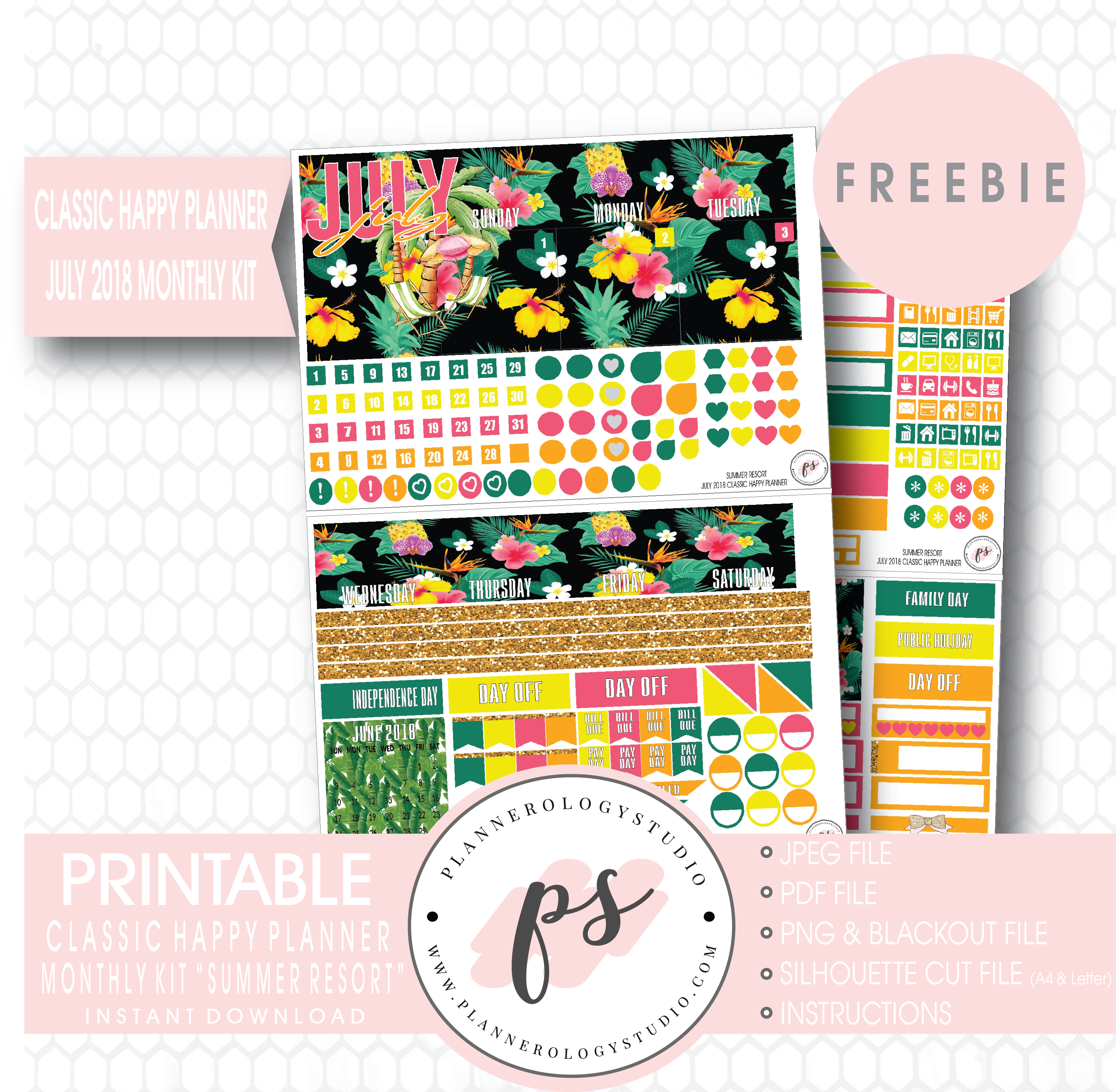 june clipart monthly planner