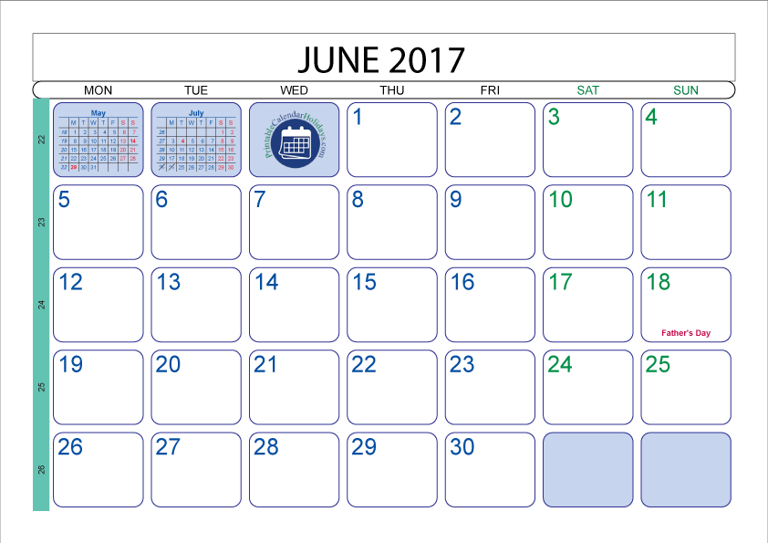 june clipart monthly planner