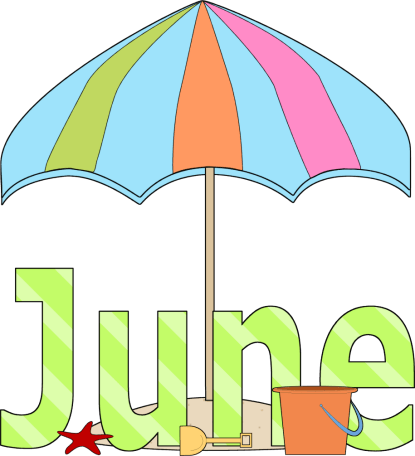 june clipart page