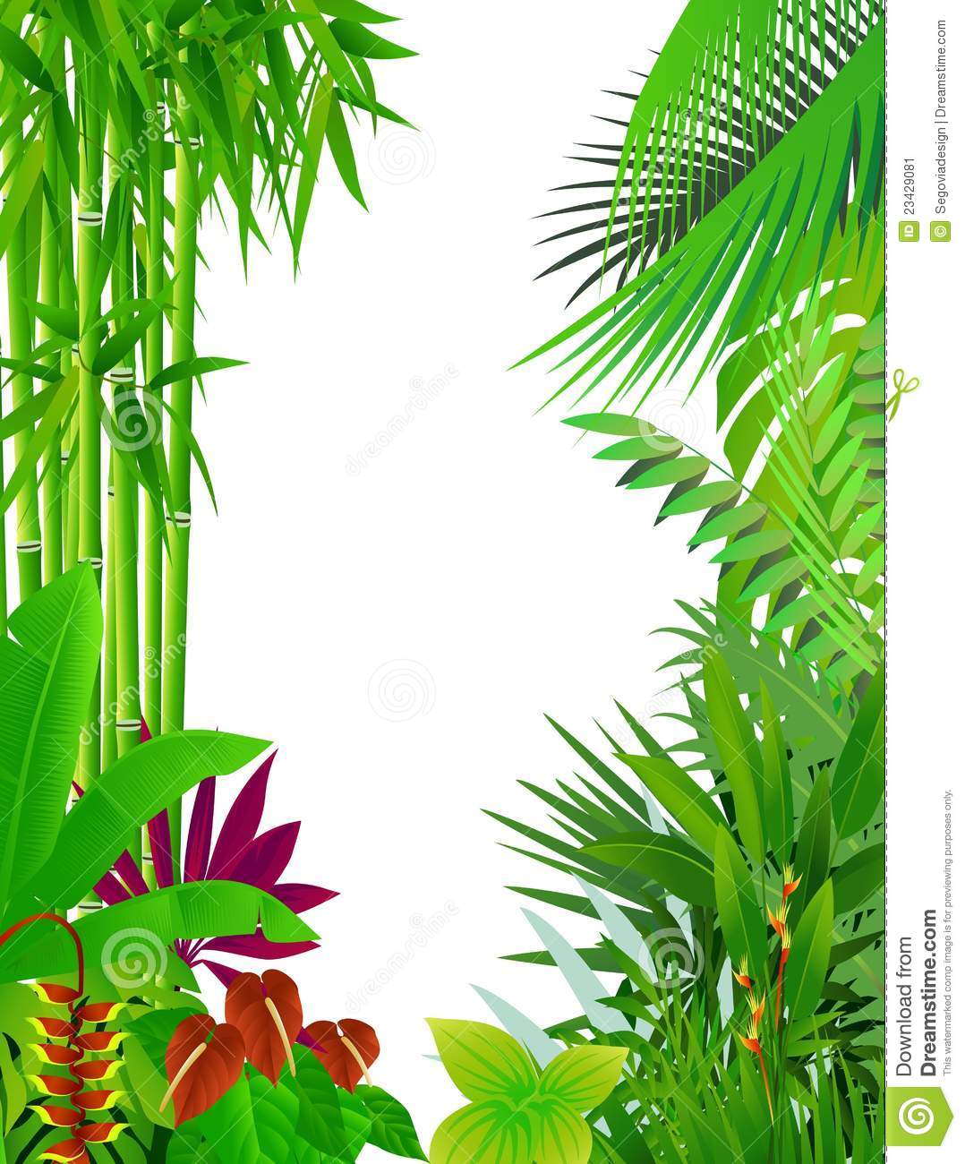 rainforest clipart jungle print