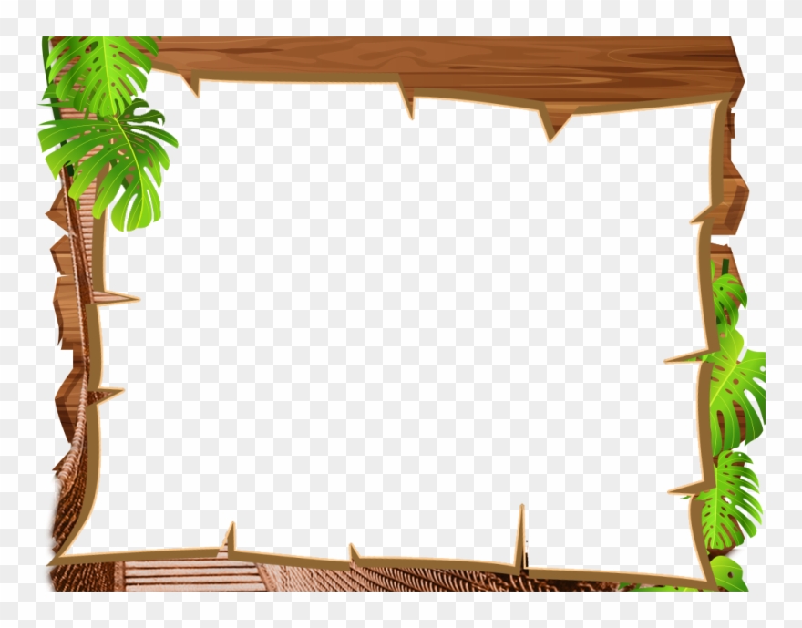 Download frame picture frames. Jungle clipart borders