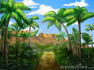 jungle clipart jungle path
