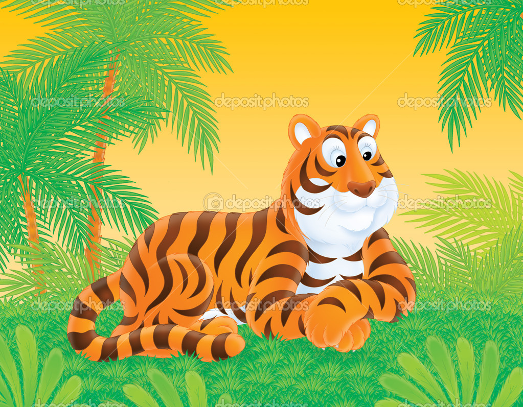 jungle clipart jungle tiger