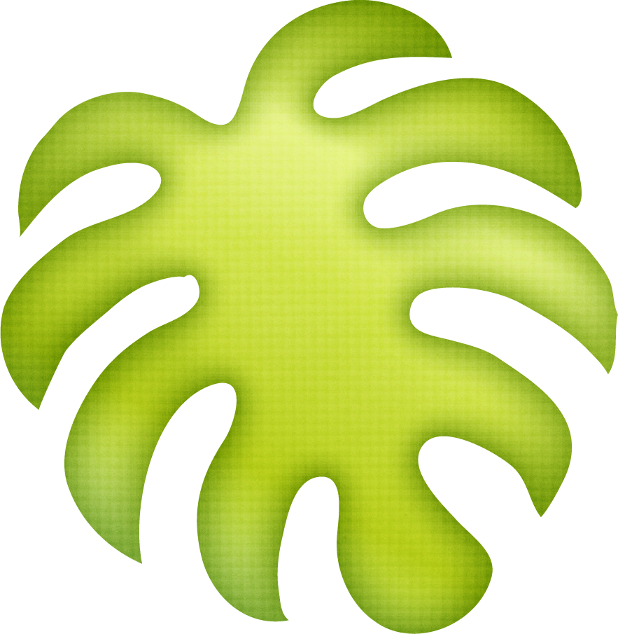 luau clipart forest leaves