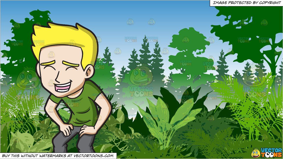 Cartoon a crying in. Jungle clipart man jungle