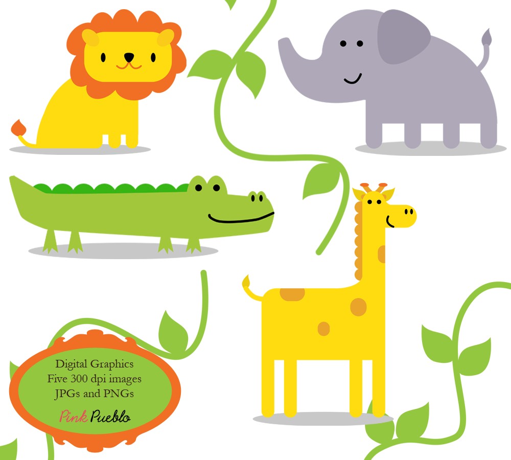 Jungle clipart mini zoo. Free animal images download