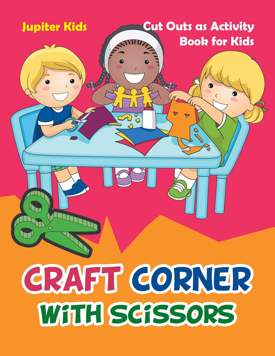 Craft corner with scissors. Jupiter clipart kid