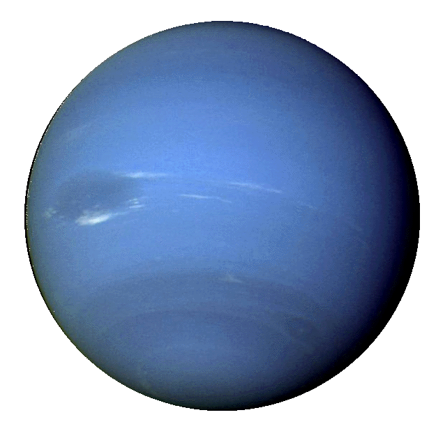 Neptune in transparent gif. Planet clipart mercury