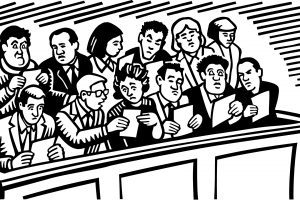 jury clipart black and white