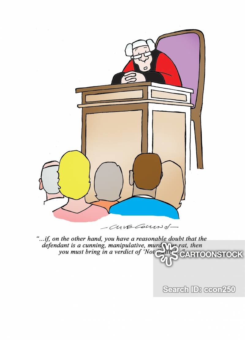 Doubt cartoons and comics. Jury clipart reasonable