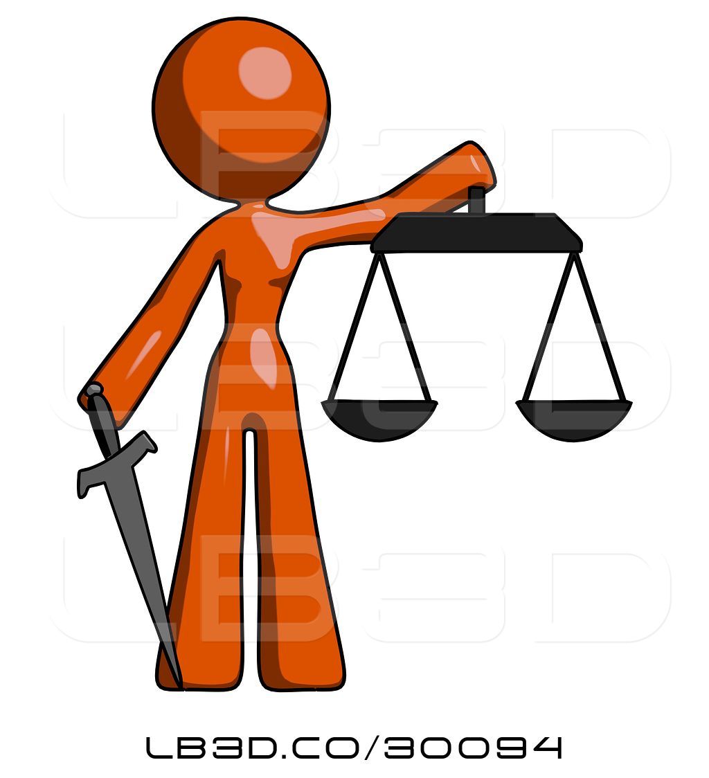 Justice clipart justicia. Illustration of orange design