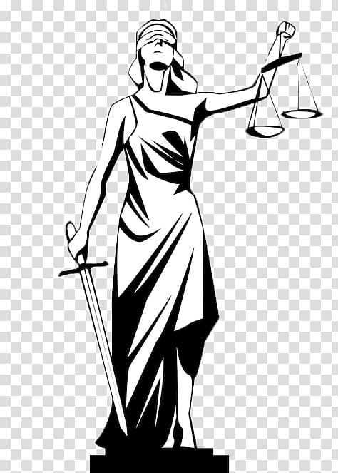 Justice clipart simple. Lady drawing symbol transparent