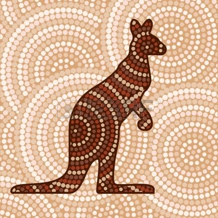 kangaroo clipart aboriginal kangaroo