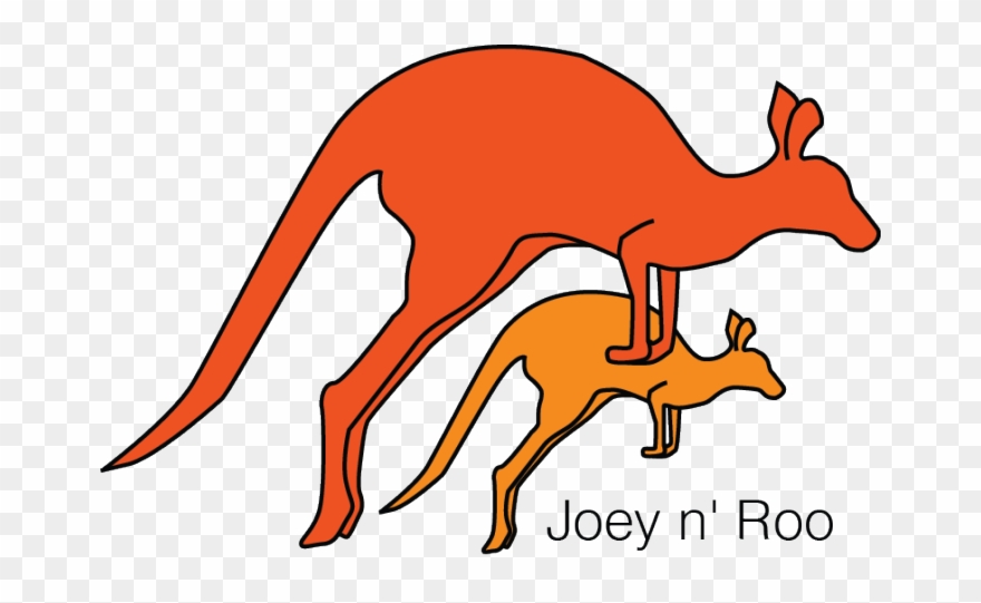 Logo design for joey. Kangaroo clipart clothes