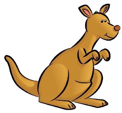 kangaroo clipart drawing