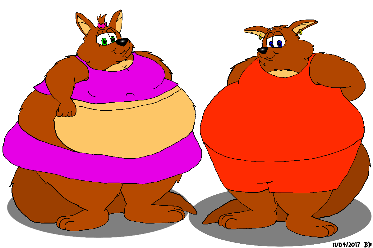 Too big kangaroos weasyl. Kangaroo clipart fat cartoon