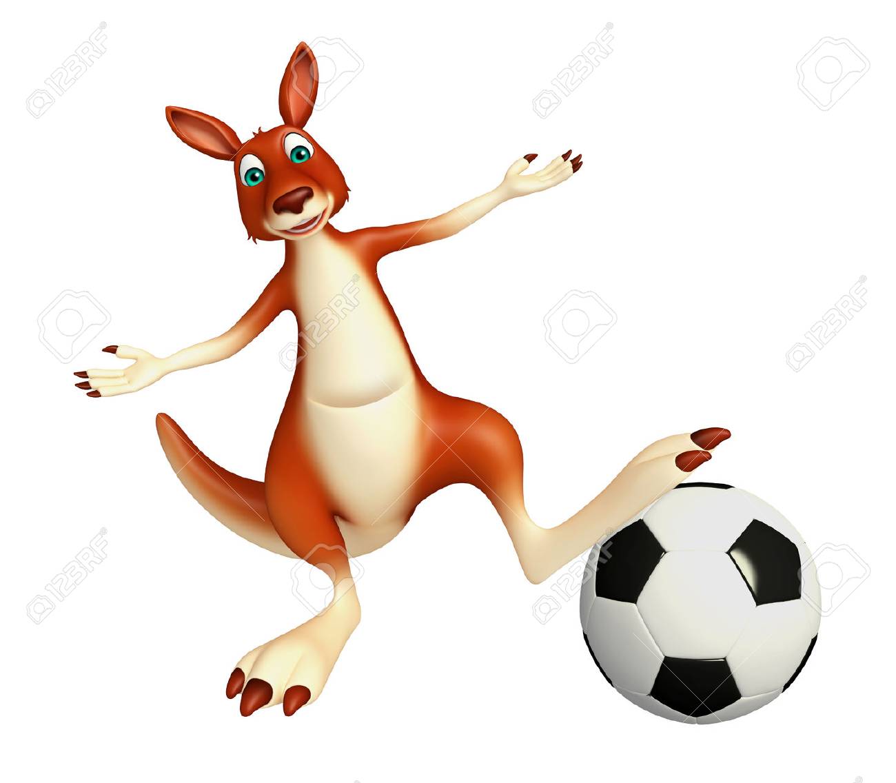 kangaroo clipart kick