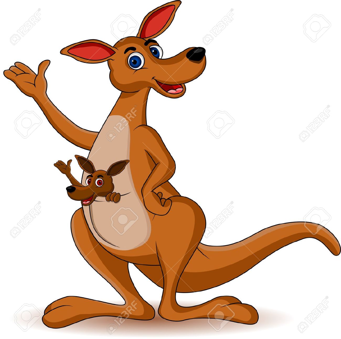 kangaroo clipart mama