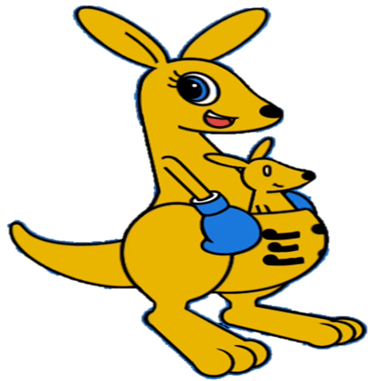 Kangaroo clipart mascot. Super smash bros blitz