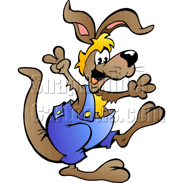 kangaroo clipart mascot