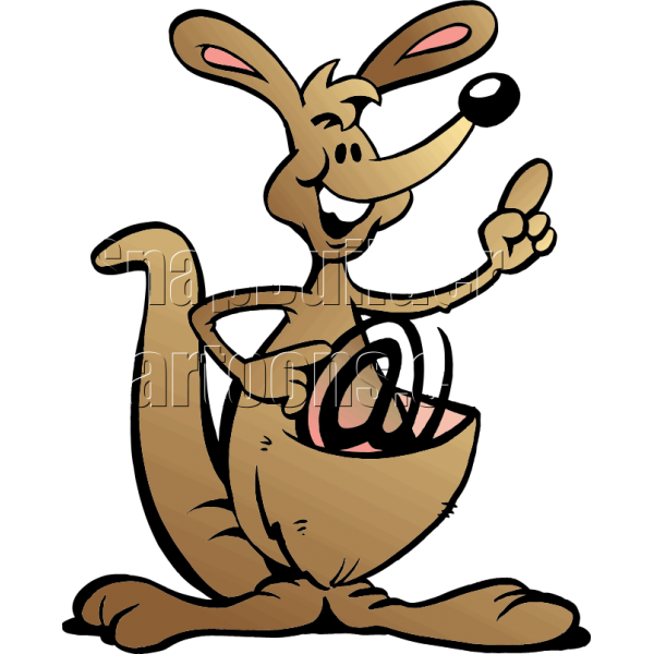 Kangaroo clipart mascot. Internet 