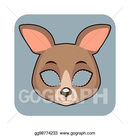 kangaroo clipart mask