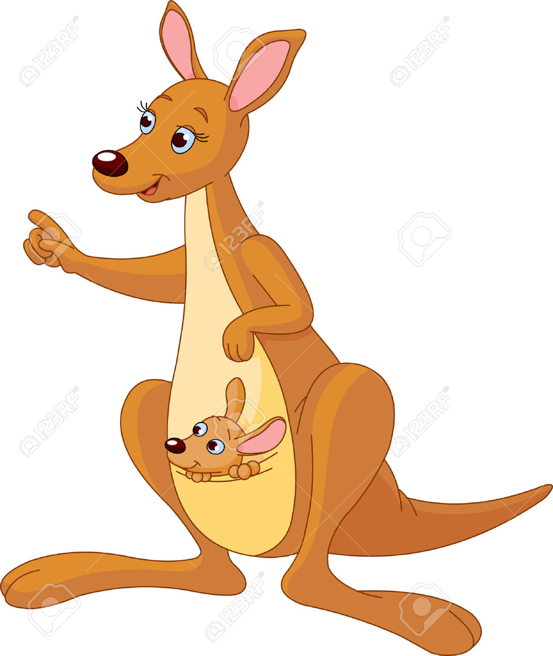 Cartoon free download best. Kangaroo clipart mother kangaroo