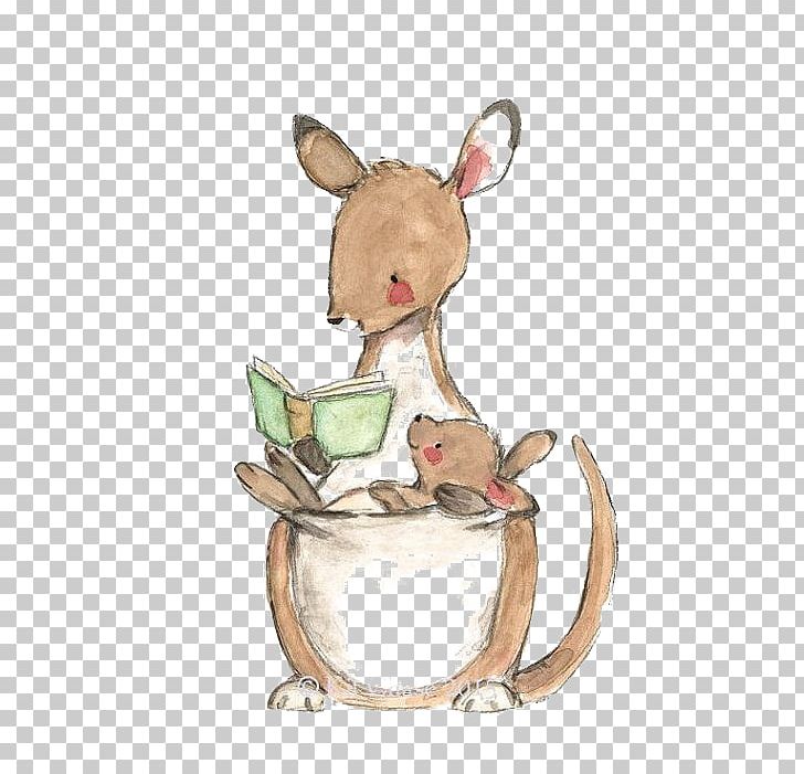 kangaroo clipart paper