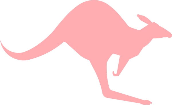 kangaroo clipart pink kangaroo