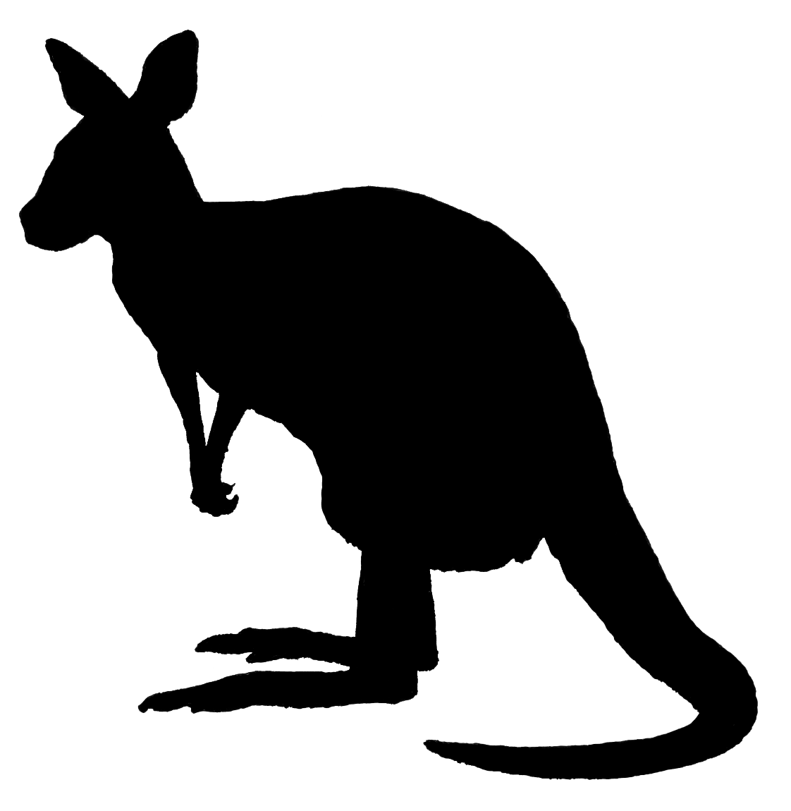 Kangaroo clipart silhouette. At getdrawings com free