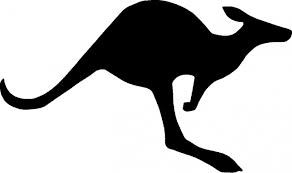 Kangaroo clipart silhouette. Image result for black