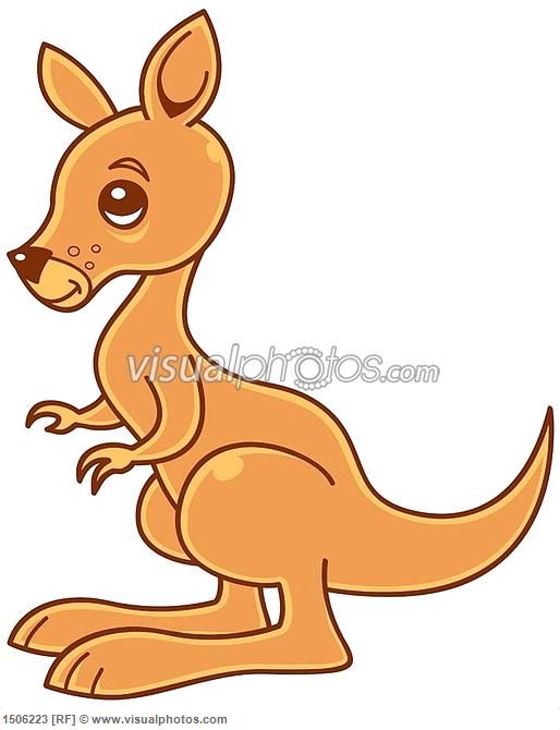 kangaroo clipart small cartoon