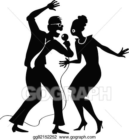 karaoke clipart couple