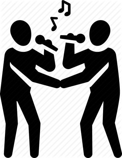 karaoke clipart couple