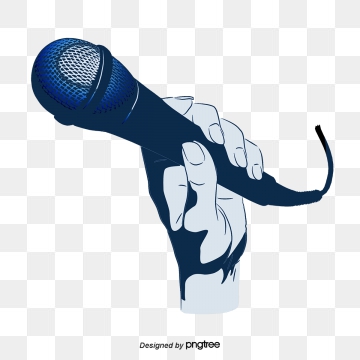 Karaoke clipart hand holding microphone. In png vector psd