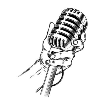 Karaoke clipart mike. Microphone png vector psd