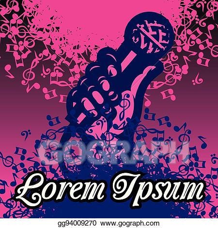 karaoke clipart poster