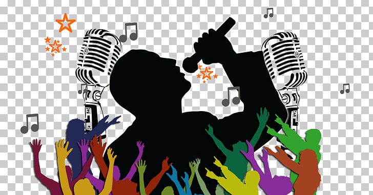karaoke clipart poster